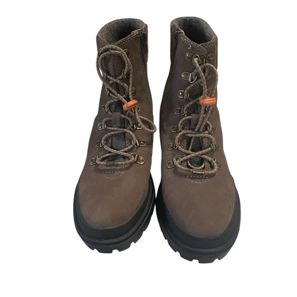 LUCKY BRAND Eavan Womens Suede Ankle Combat & Lace-Up Chunky Boots size 9 NWOT - Picture 2 of 16